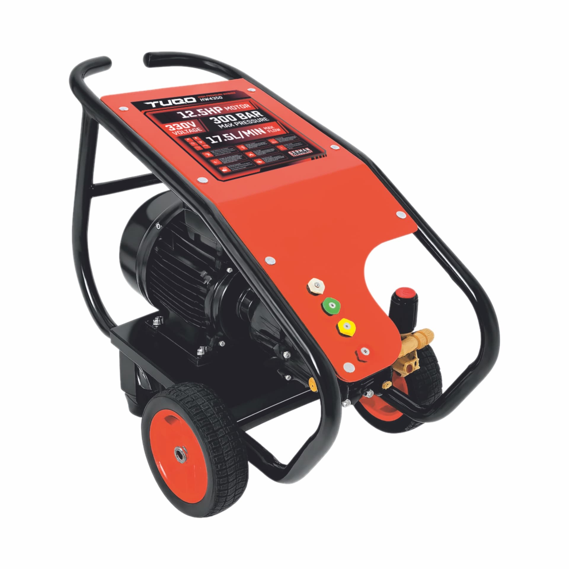 TUQO HIGH PRESSURE WASHER HW4350 | 300 BAR | 12.5HP