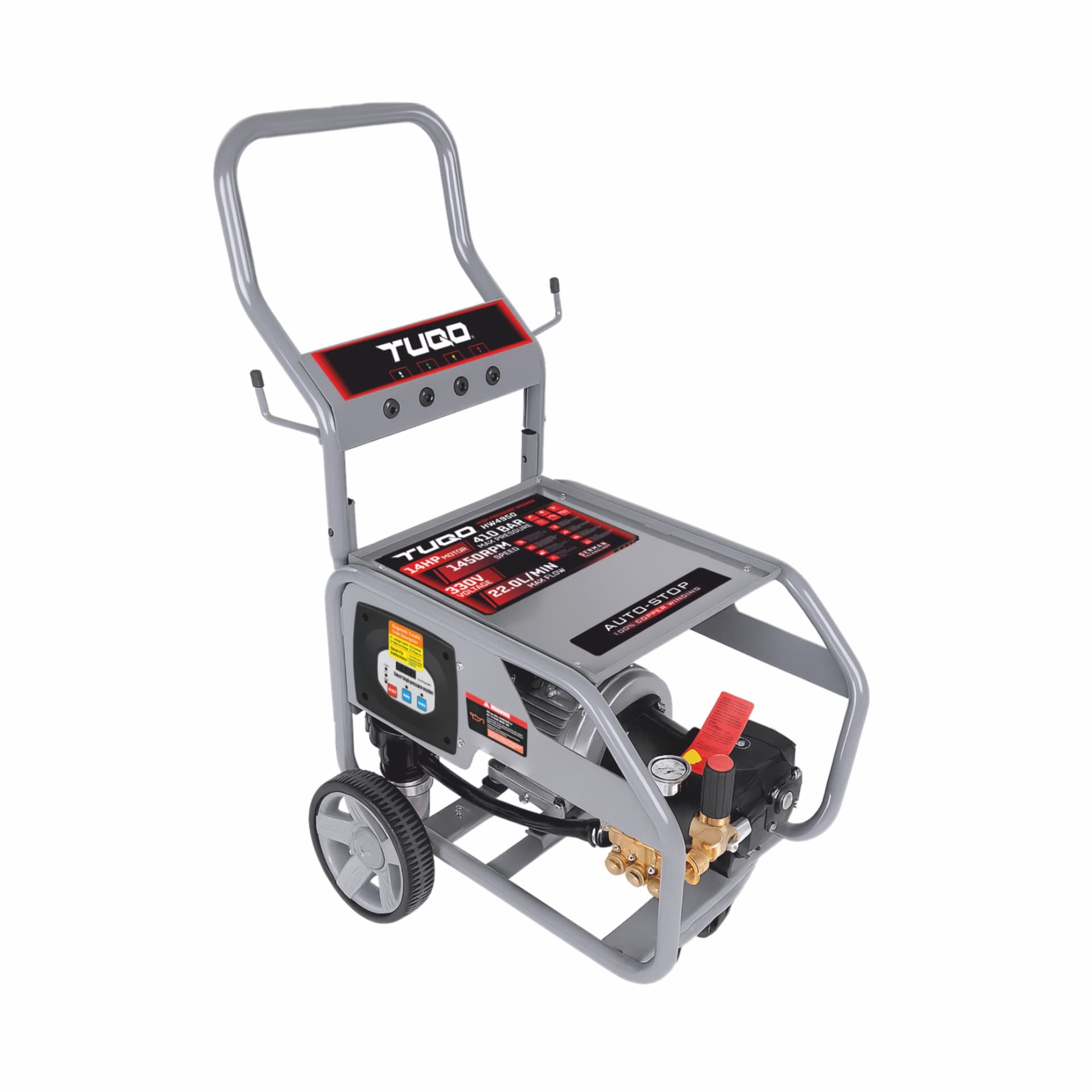 TUQO HIGH PRESSURE WASHER HW4950 | 410 BAR | 14HP