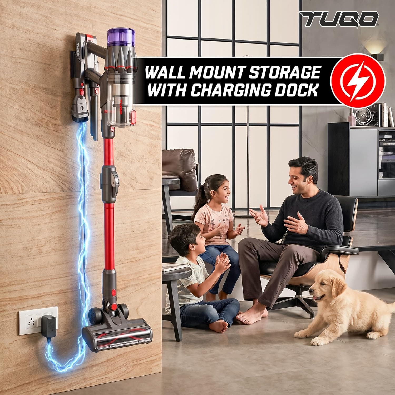 TUQO Cordless Vacuum Cleaner ASB900 | 35Kpa | 700W thumbnail 6
