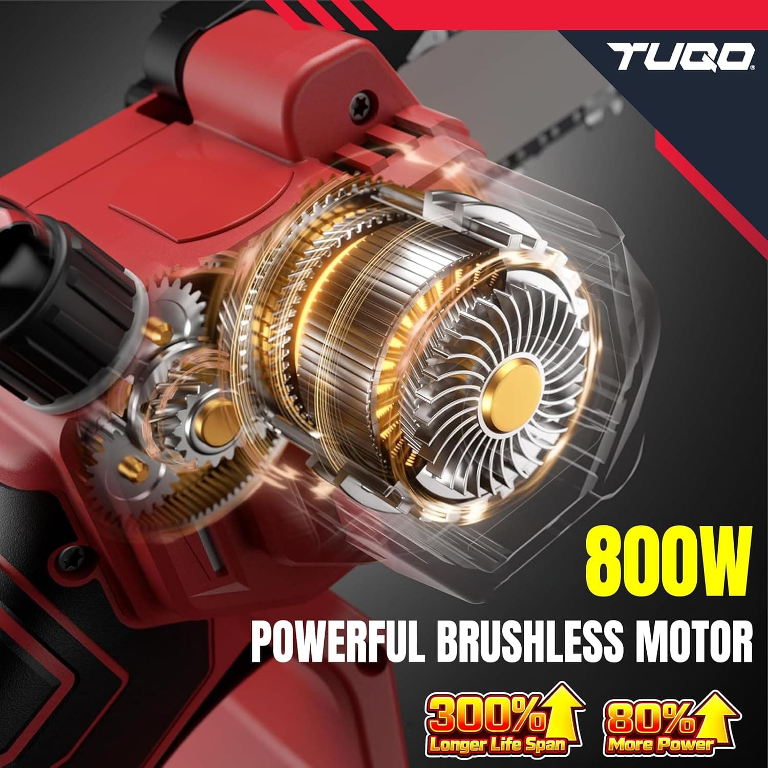 TUQO Cordless Chain Saw AKG90 | 21V thumbnail 7