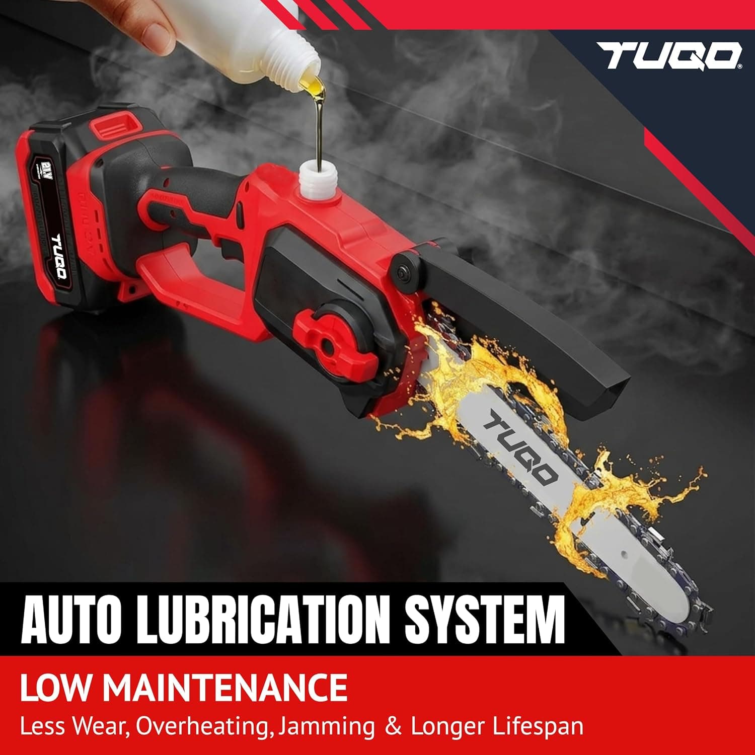 TUQO Cordless Chain Saw AKG90 | 21V thumbnail 8